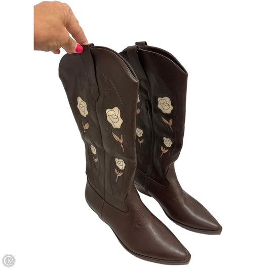 Boots Western By Jf In Brown, Size: 12
