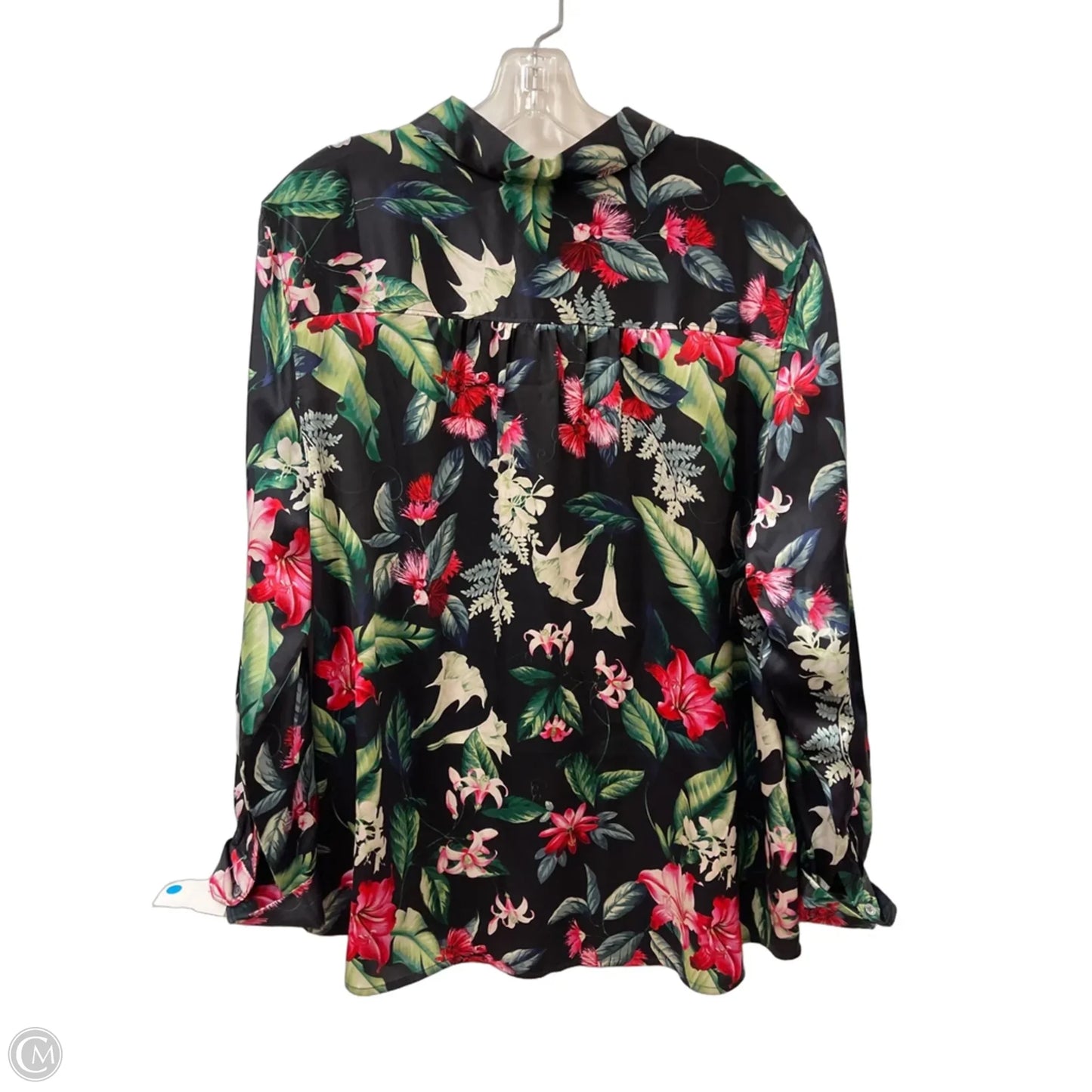 Blouse Long Sleeve By Tommy Bahama In Floral Print, Size: Xl
