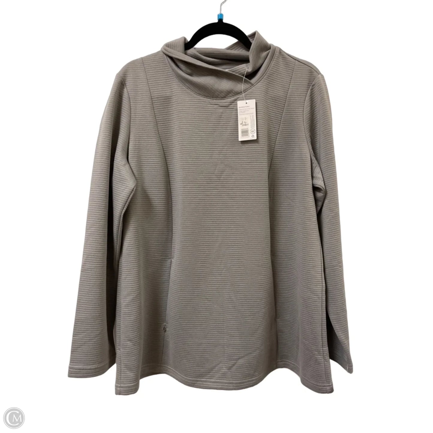 Tunic Long Sleeve By Jockey In Grey, Size: Xl