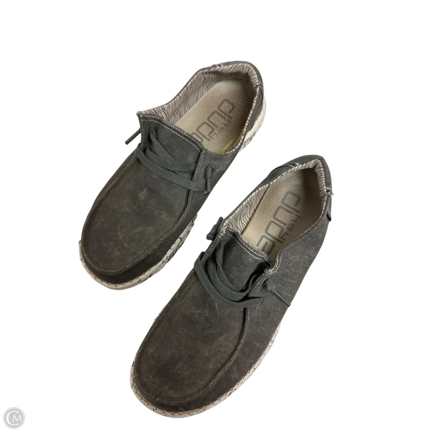 Shoes Flats By Hey Dude In Grey, Size: 8