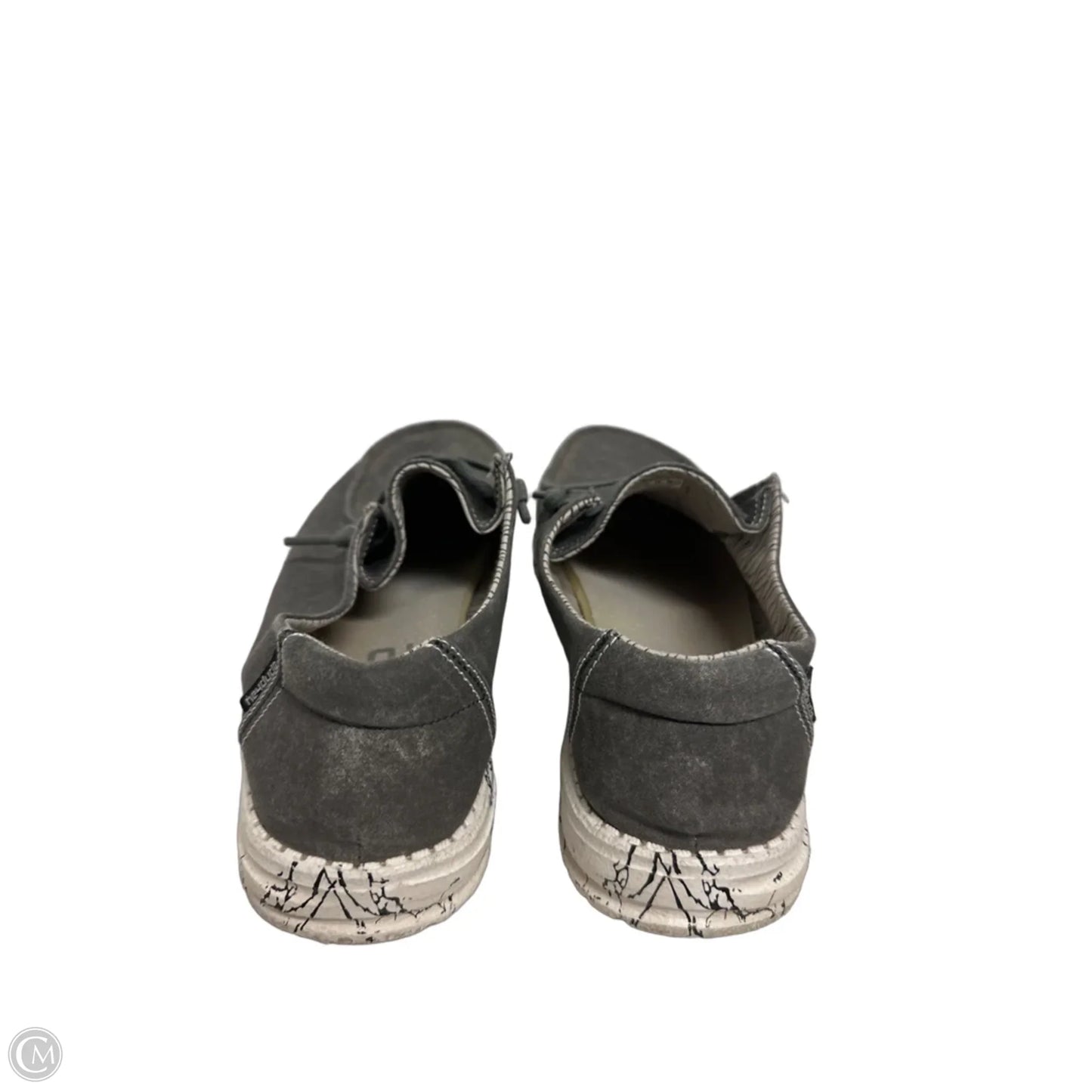 Shoes Flats By Hey Dude In Grey, Size: 8