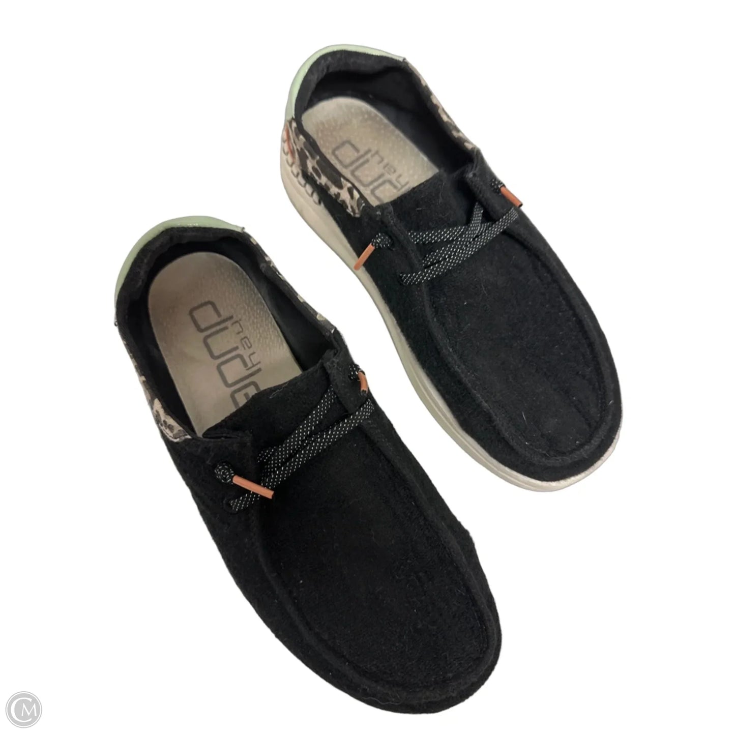 Shoes Flats By Hey Dude In Black, Size: 8