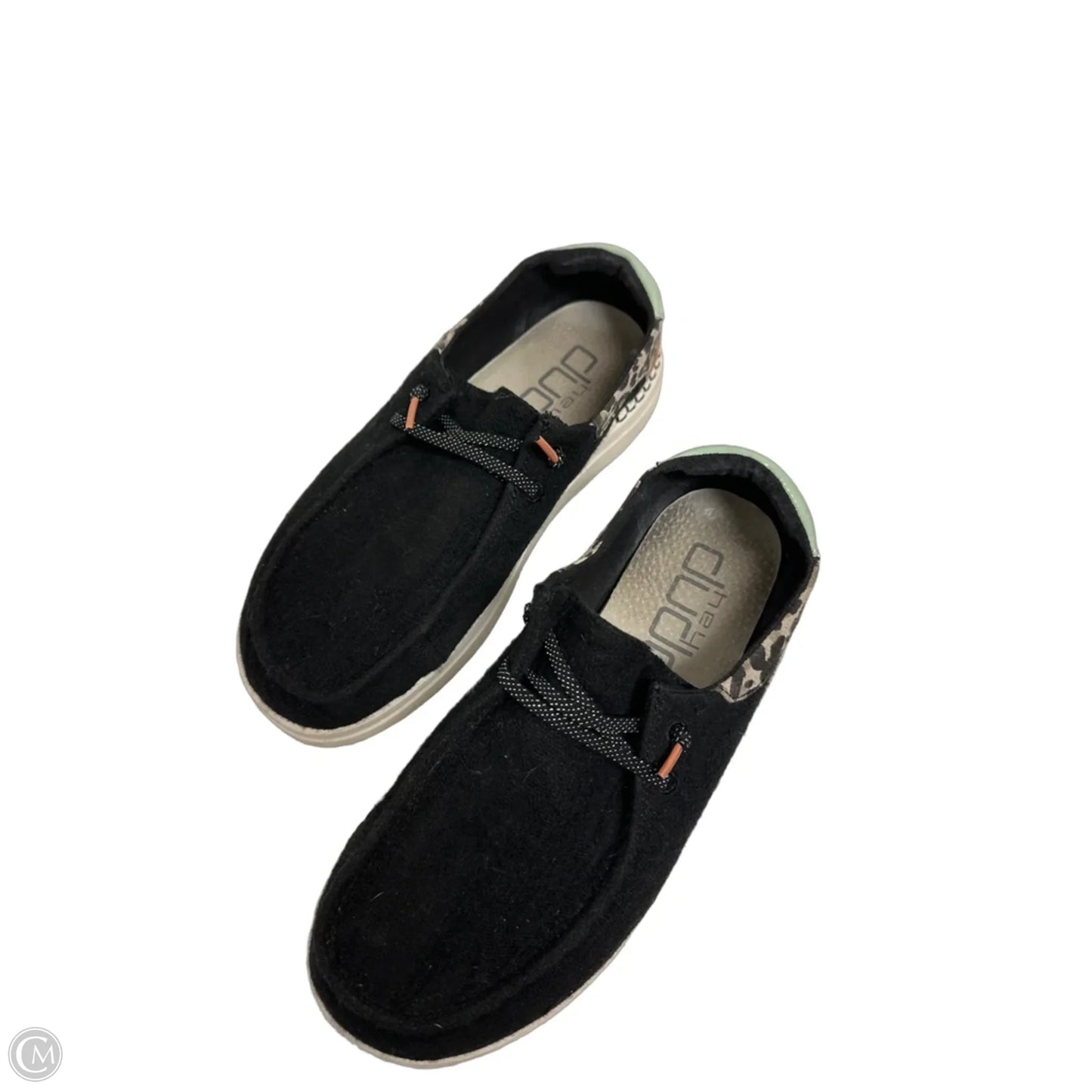Shoes Flats By Hey Dude In Black, Size: 8