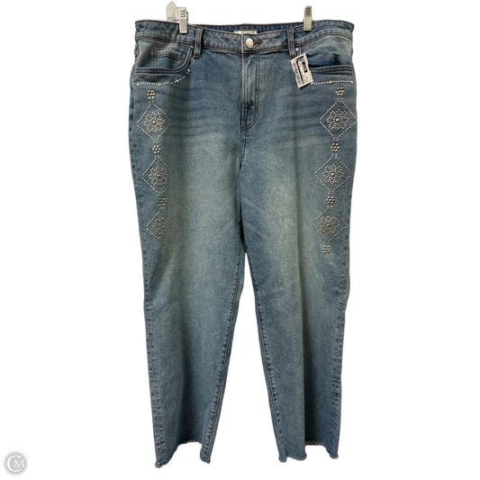 Jeans Wide Leg By Kut In Blue Denim, Size: 18