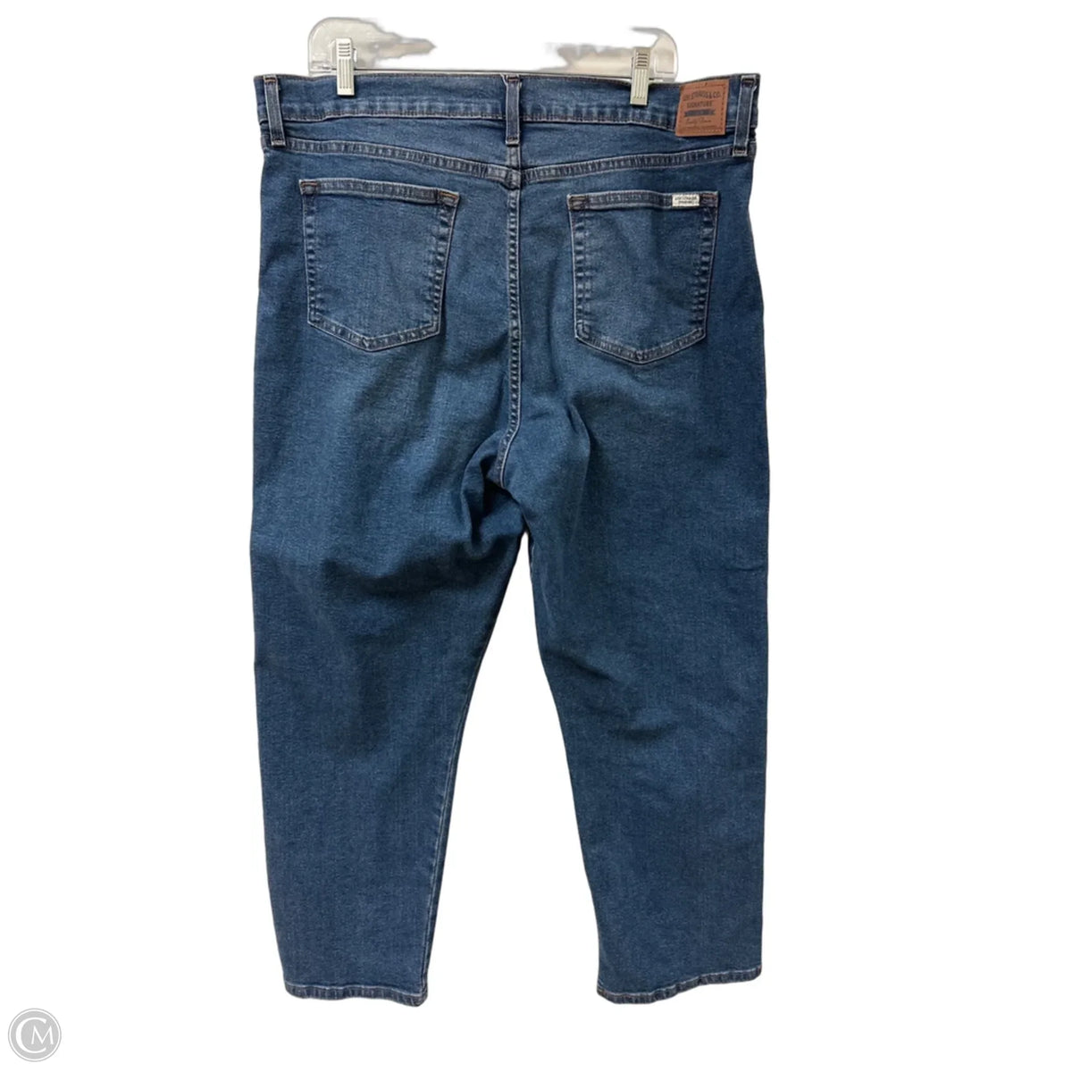 Jeans Straight By Levis In Blue Denim, Size: 18