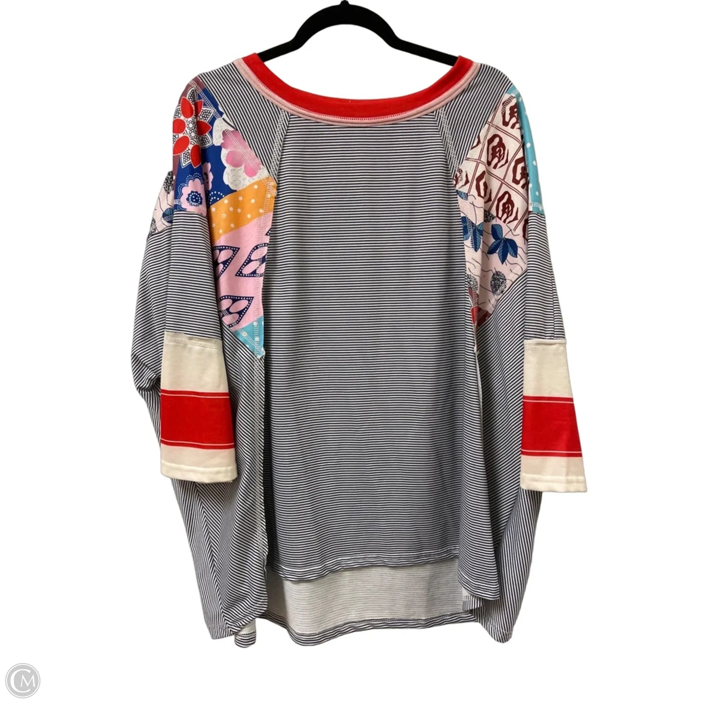 Top Short Sleeve By Clothes Mentor In Striped Pattern, Size: L