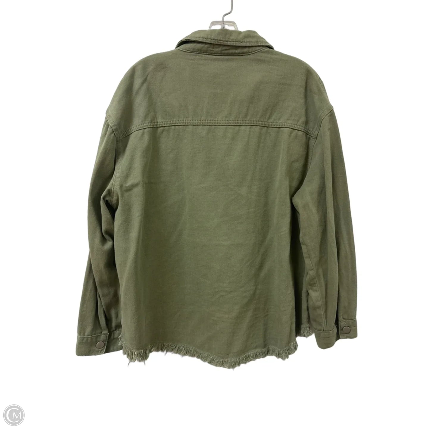 Jacket Denim By Zeagoo In Green Denim, Size: L