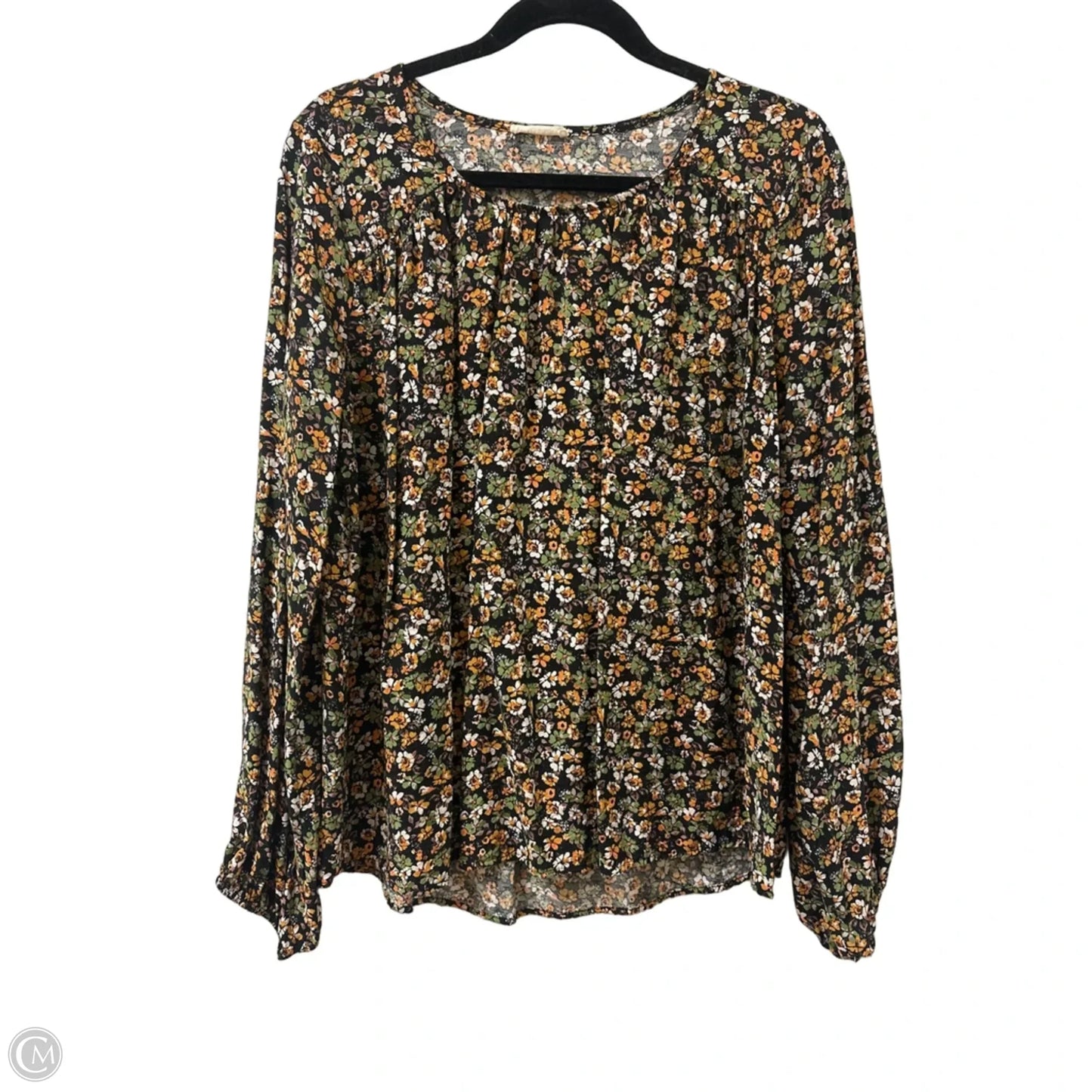 Top Long Sleeve By Les Amis In Floral Print, Size: L