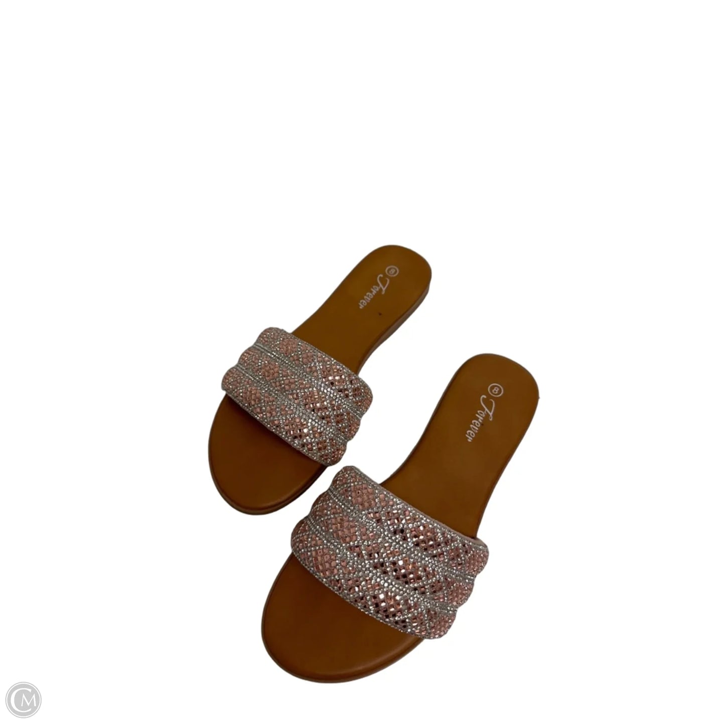 Sandals Flats By Forever In Rose Gold, Size: 8