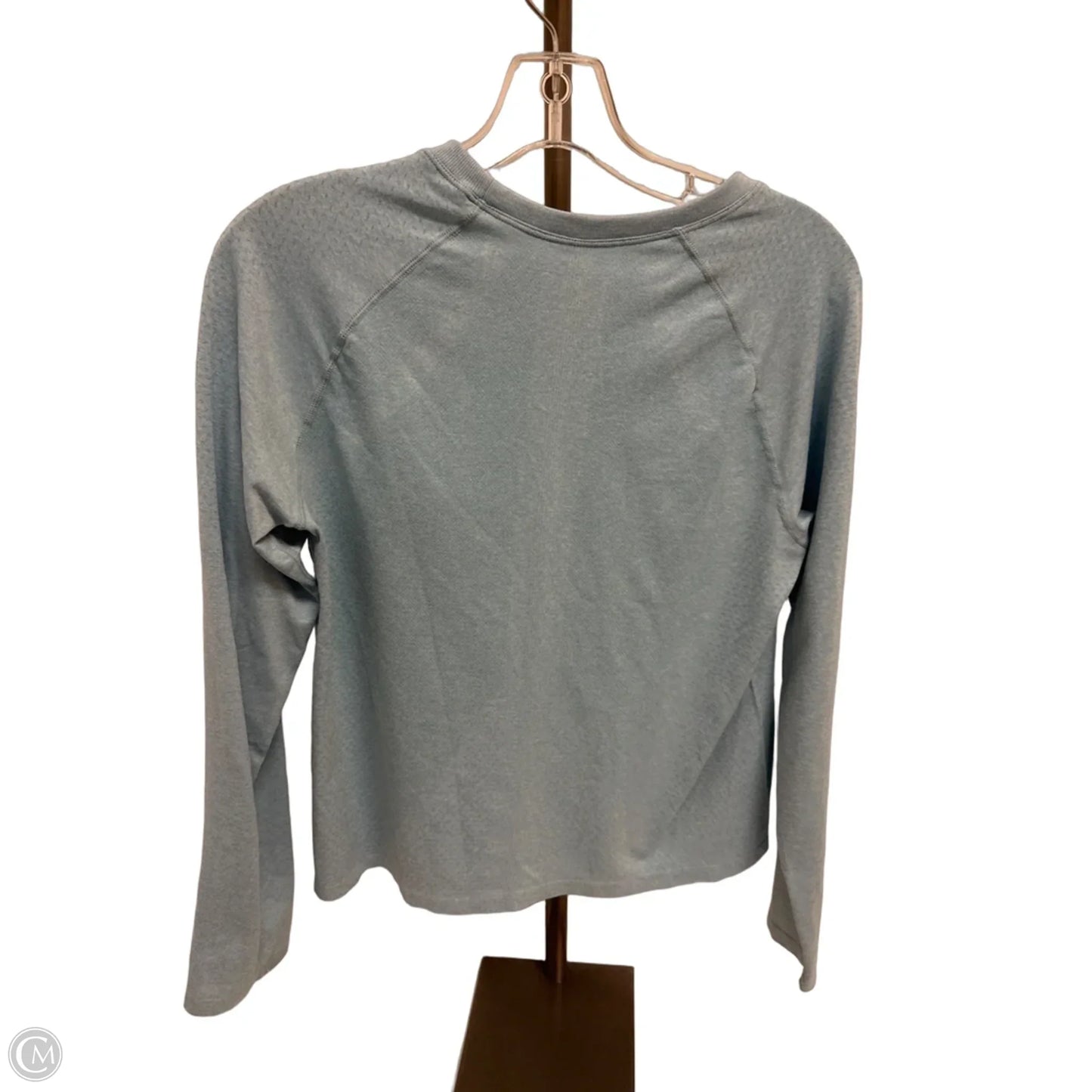 Athletic Top Long Sleeve Crewneck By New Balance In Blue, Size: L