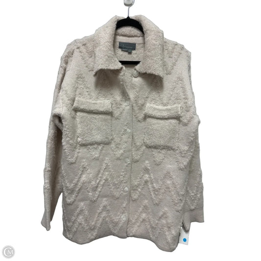 Sweater Cardigan By Anthropologie In Cream, Size: S