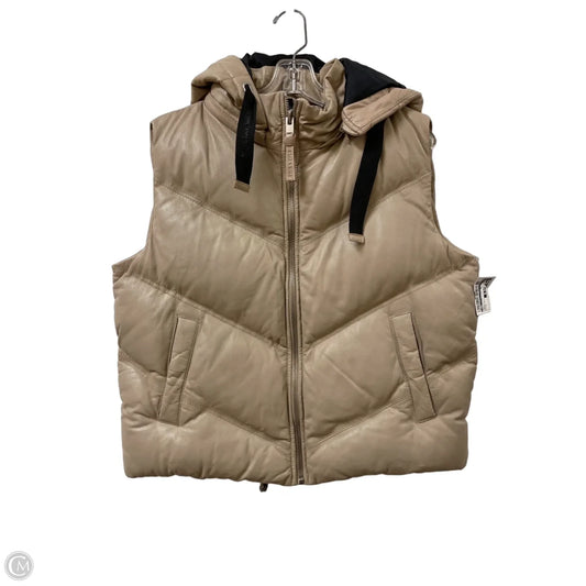 Vest Puffer & Quilted By Cma In Cream, Size: S