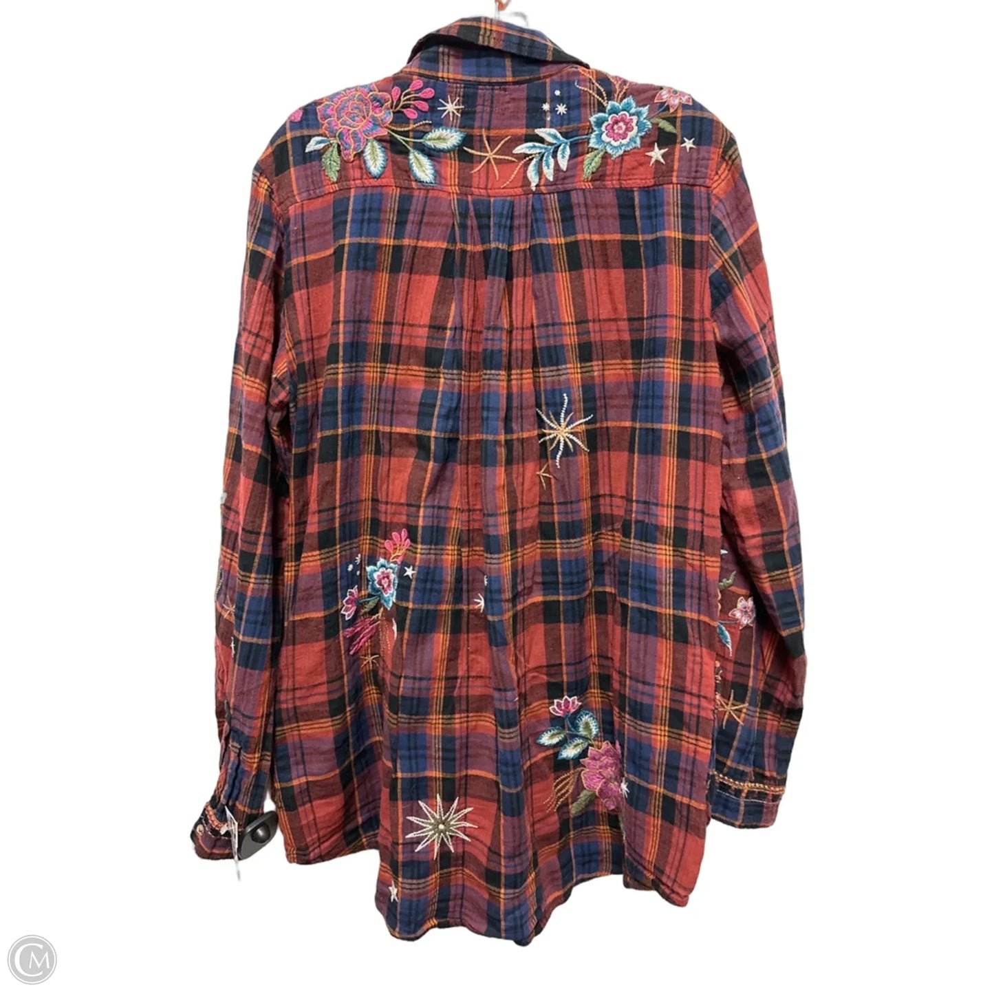 Blouse Designer By Johnny Was In Floral Print, Size: M