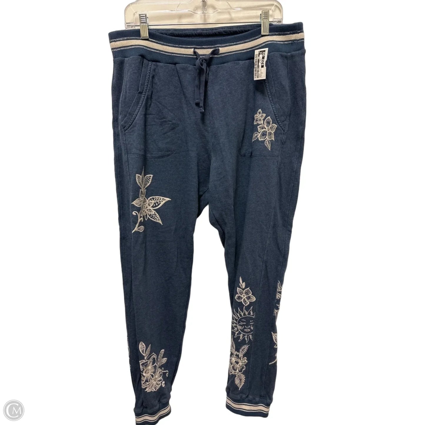 Pants Designer By Johnny Was In Blue, Size: 12