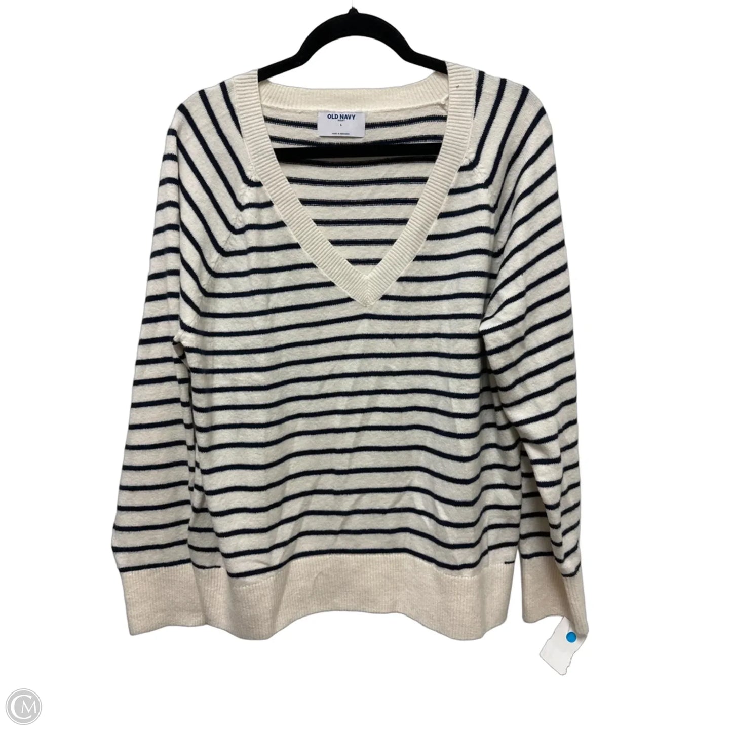 Sweater By Old Navy In Striped Pattern, Size: L