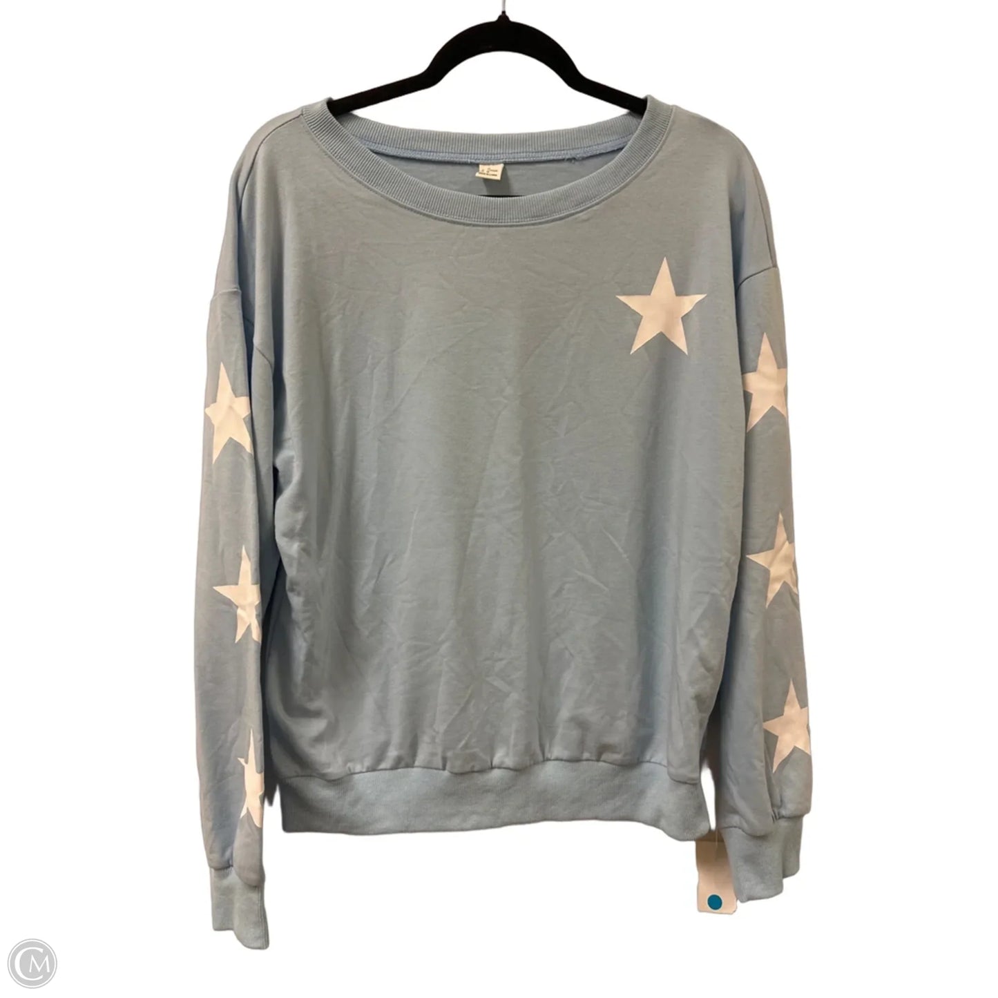 Sweatshirt Crewneck By Clothes Mentor In Blue, Size: M