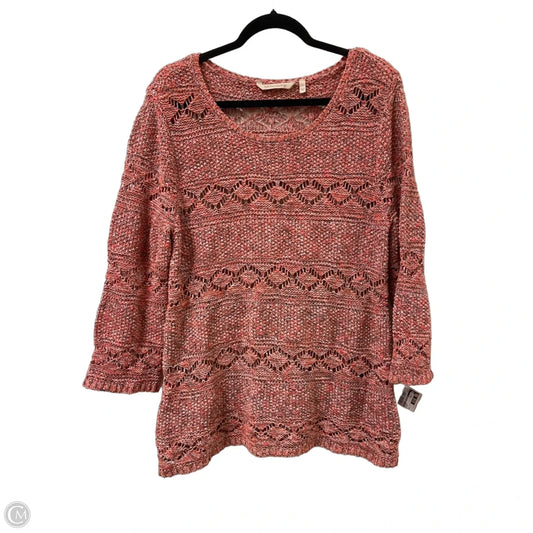 Sweater By Soft Surroundings In Orange, Size: L
