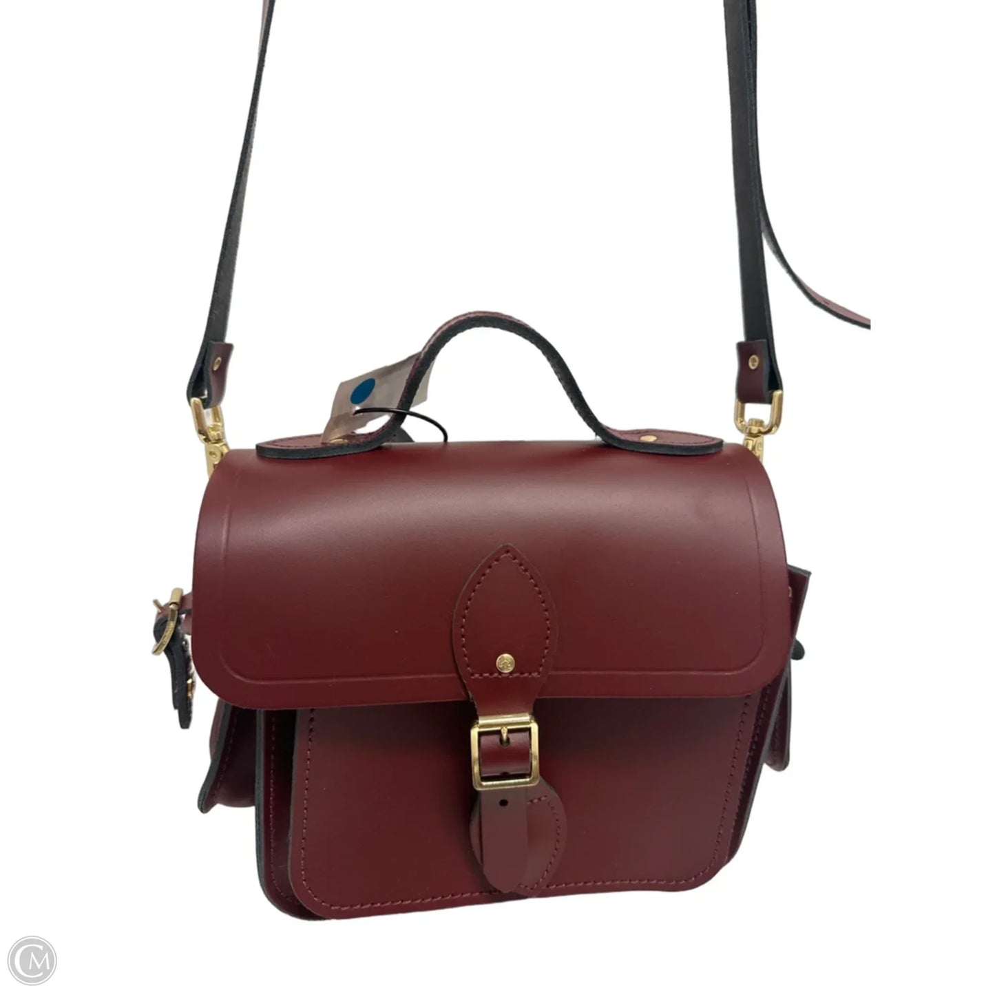 Handbag Leather By Cma, Size: Medium