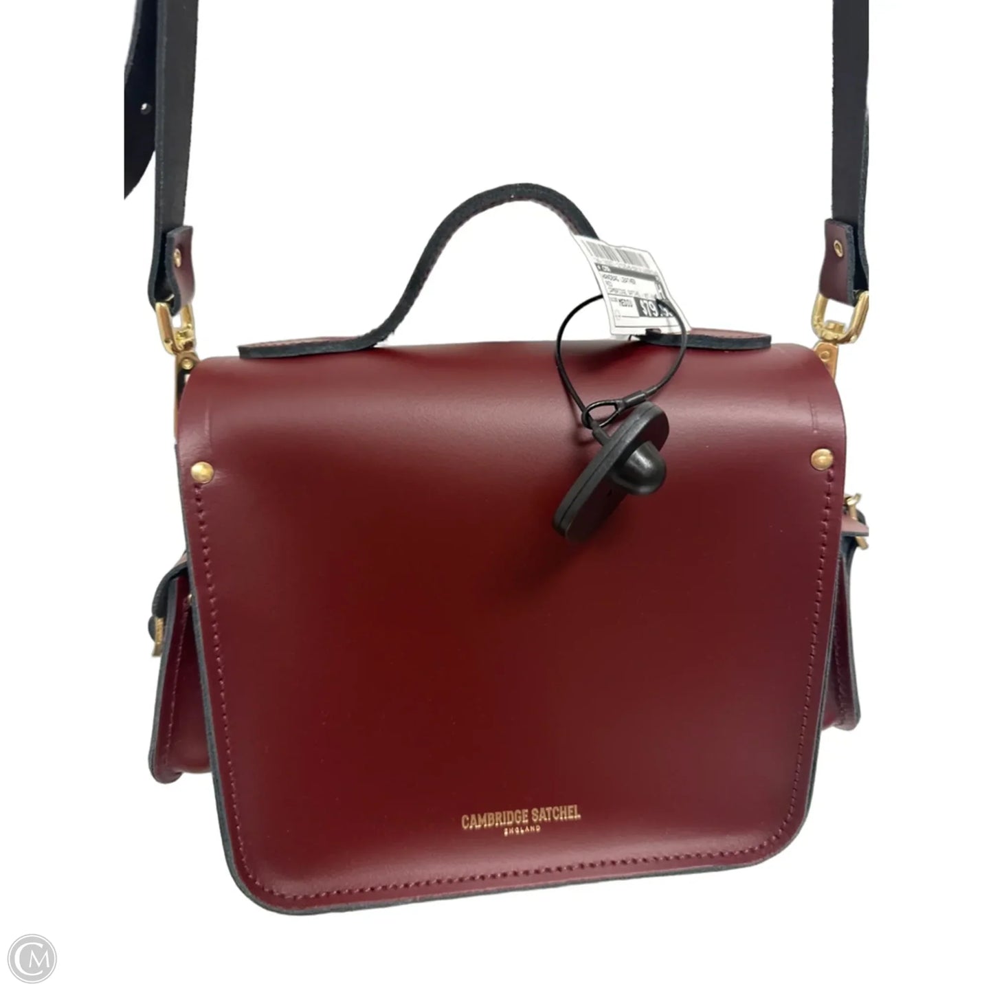 Handbag Leather By Cma, Size: Medium