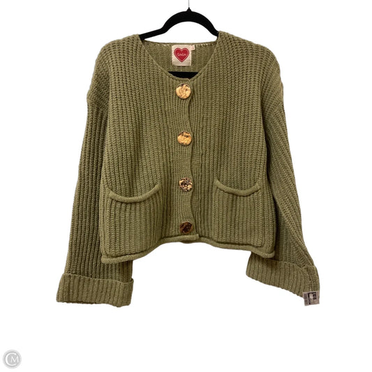 Sweater Cardigan By Clothes Mentor In Green, Size: S