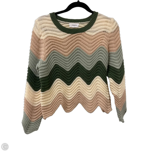Sweater By Anniewear In Cream & Green, Size: S