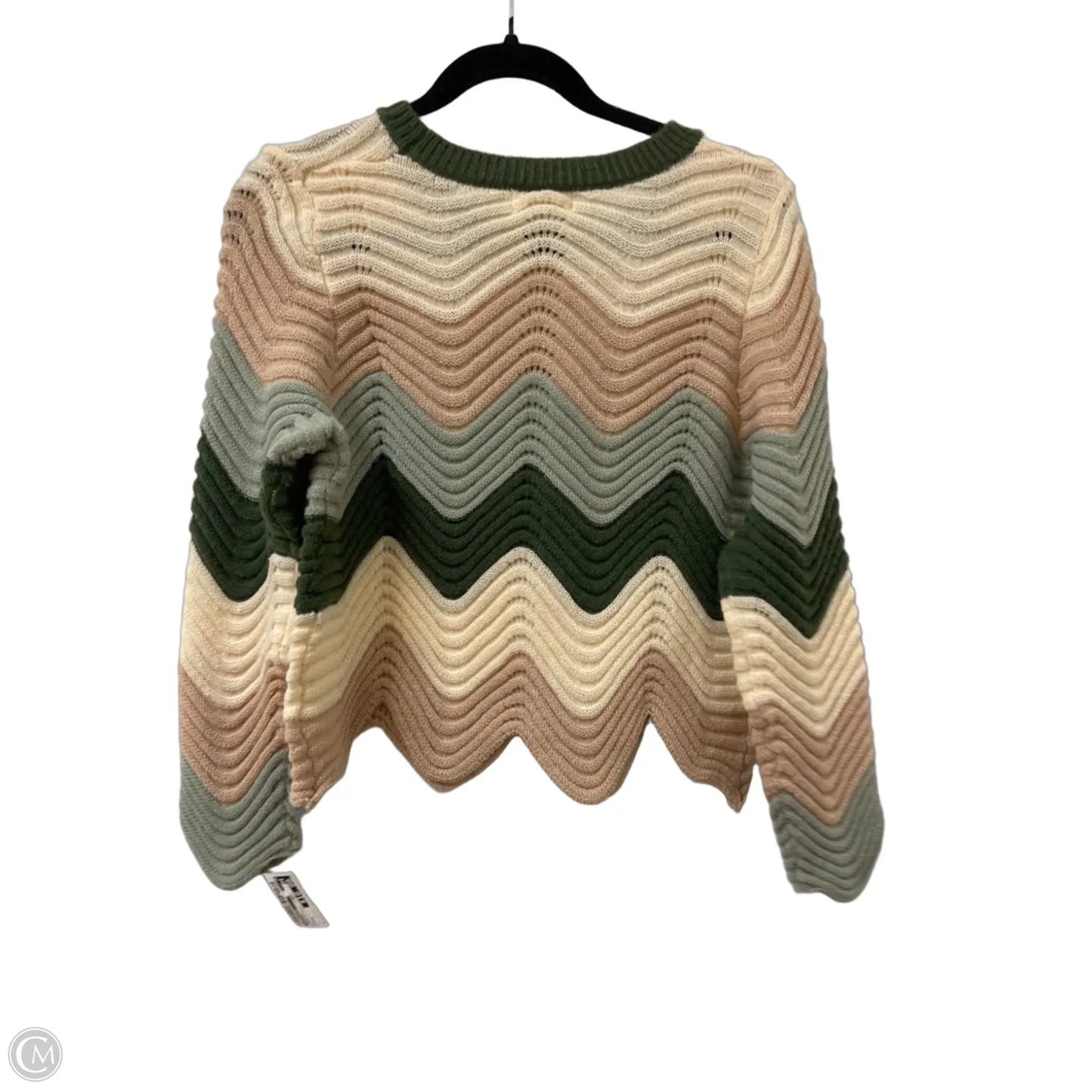 Sweater By Anniewear In Cream & Green, Size: S