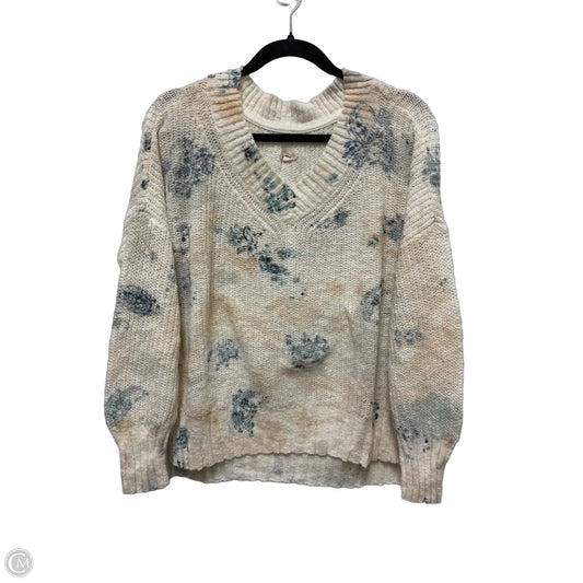 Sweater By Pilcro In Blue & Cream, Size: Sp