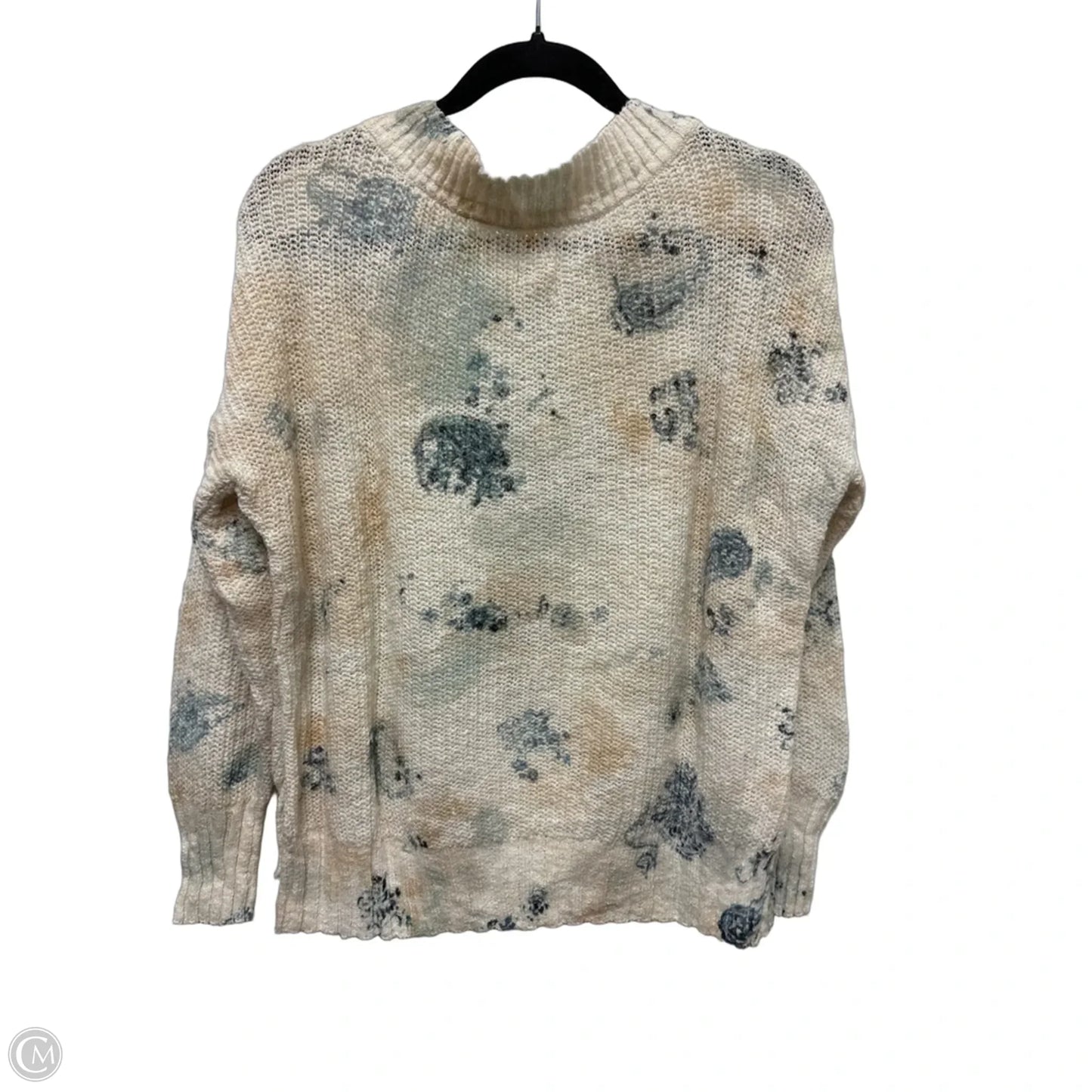 Sweater By Pilcro In Blue & Cream, Size: Sp