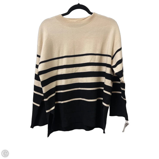 Sweater By Vero Moda In Black & Cream, Size: M