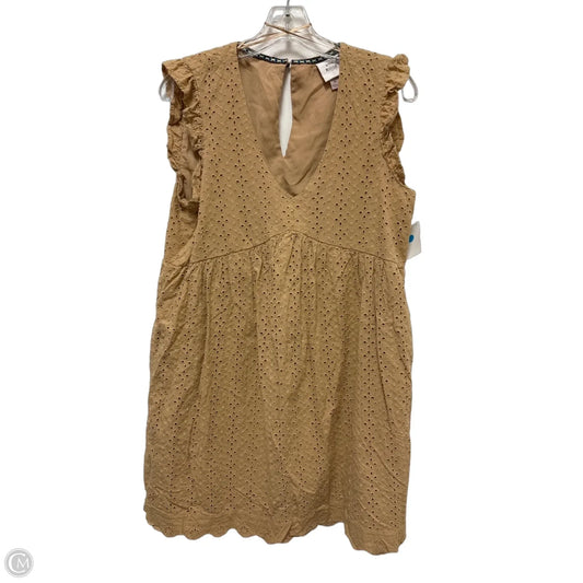 Dress Casual Short By Knox Rose In Brown, Size: M