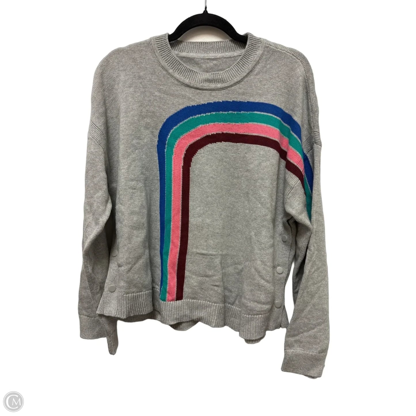 Sweater By Clothes Mentor In Grey, Size: M
