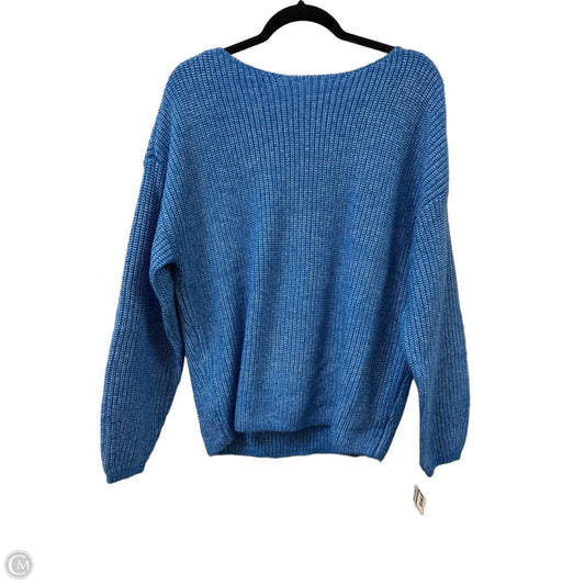 Sweater By Loft In Blue, Size: L