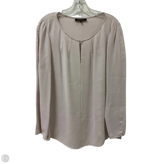 Top Long Sleeve Designer By Lafayette 148 In Pink, Size: M