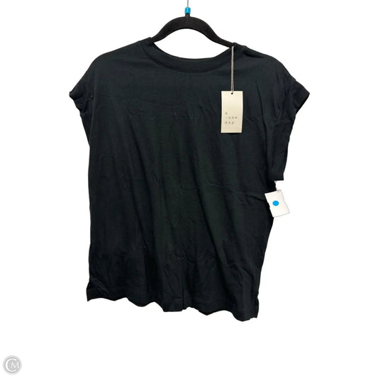 Top Short Sleeve By A New Day In Black, Size: S