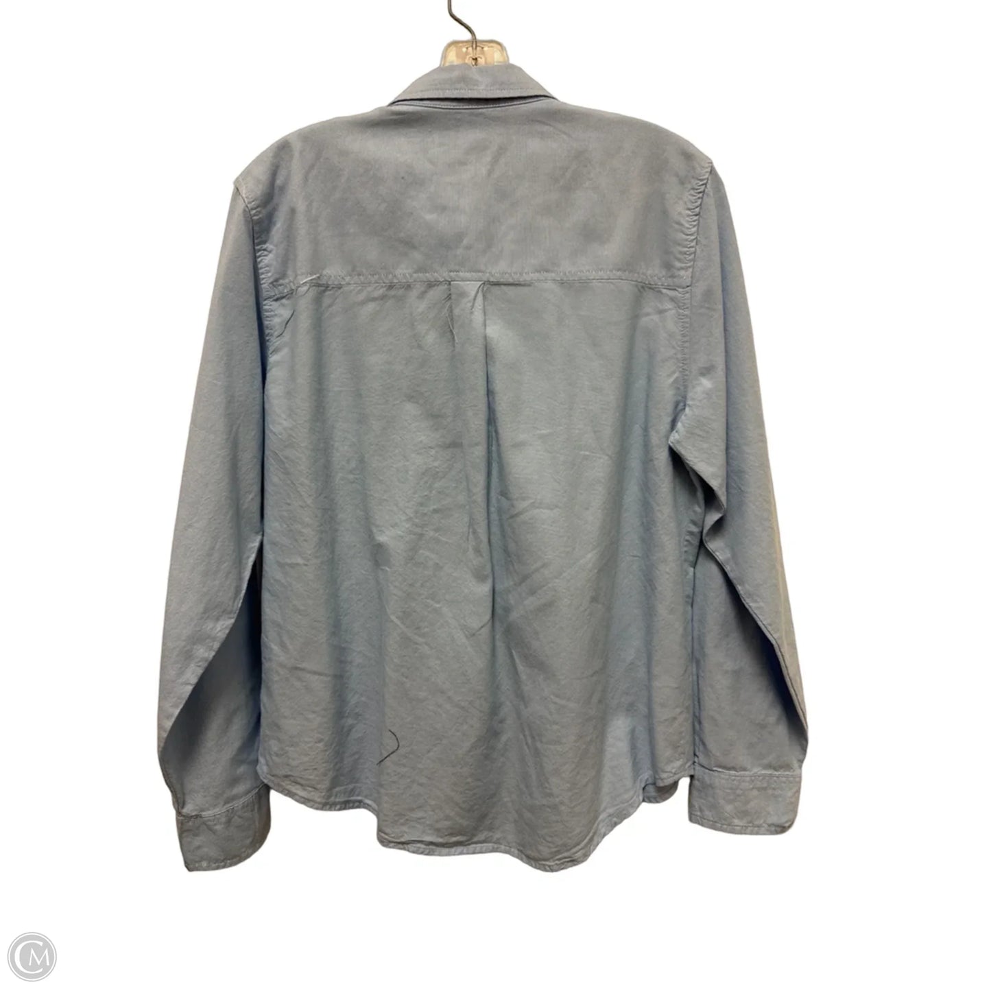 Blouse Long Sleeve By Universal Thread In Blue, Size: M