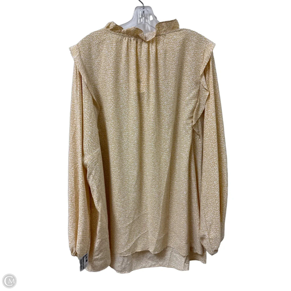 Top Long Sleeve By Clothes Mentor In Yellow, Size: 3x