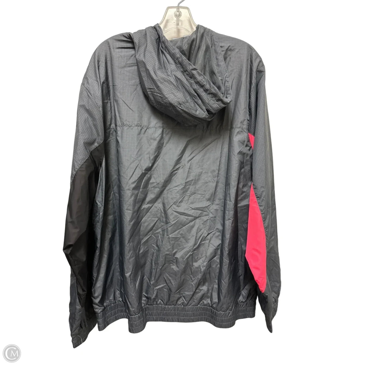 Jacket Windbreaker By Hurley In Grey, Size: Xl