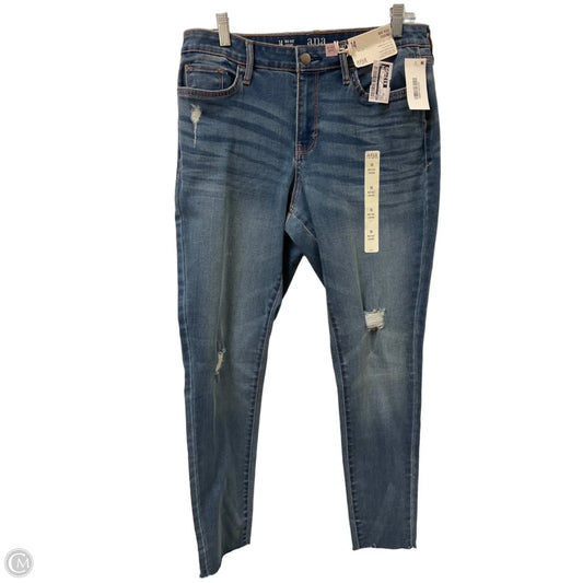 Jeans Skinny By Ana In Blue Denim, Size: 14