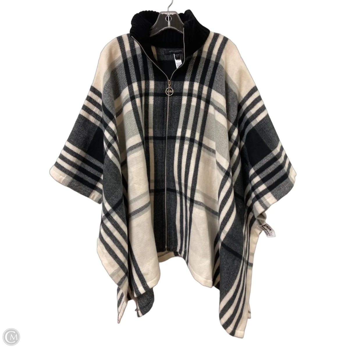 Shawl By Marc New York In Black & White, Size: Osfm