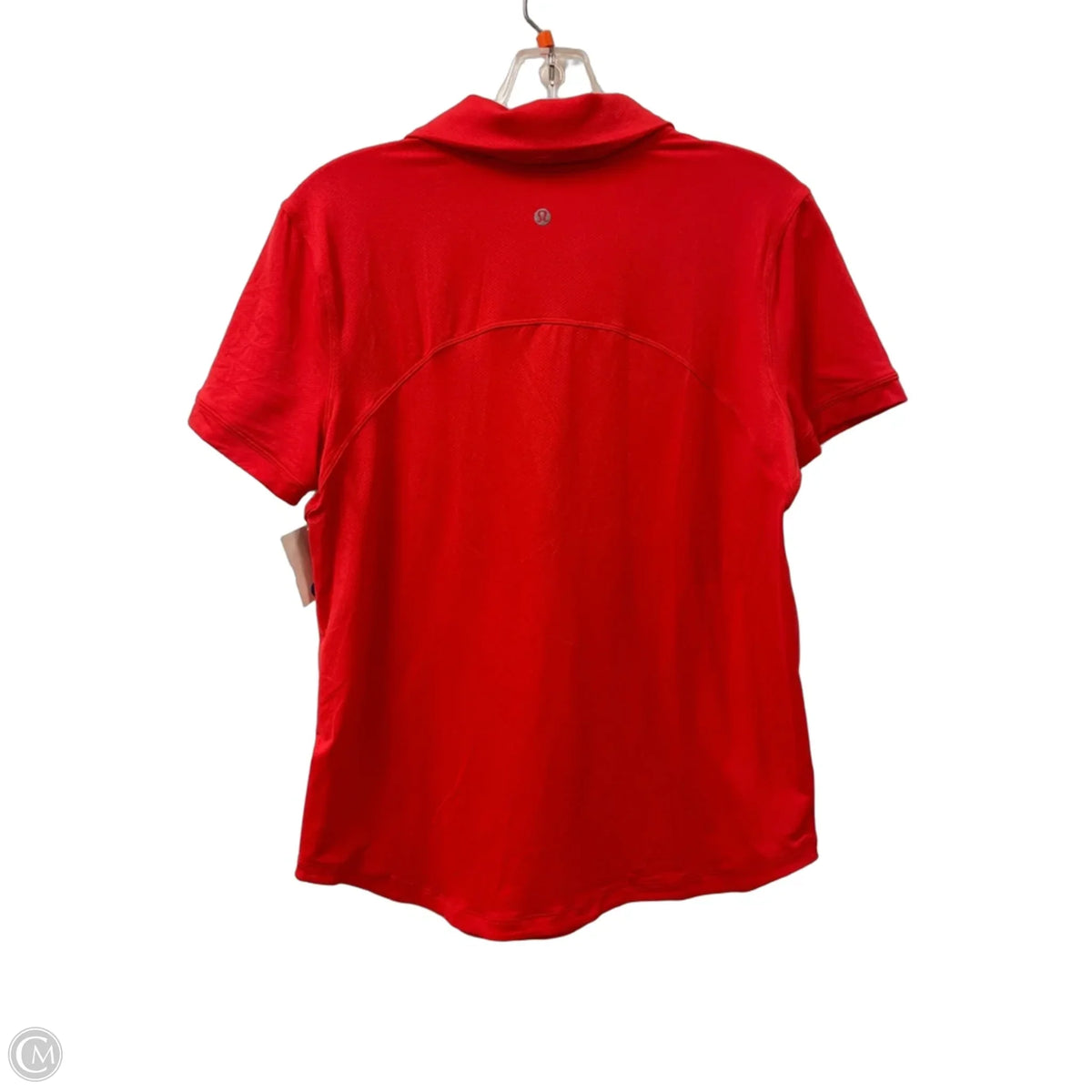 Athletic Top Short Sleeve By Lululemon In Red, Size: S