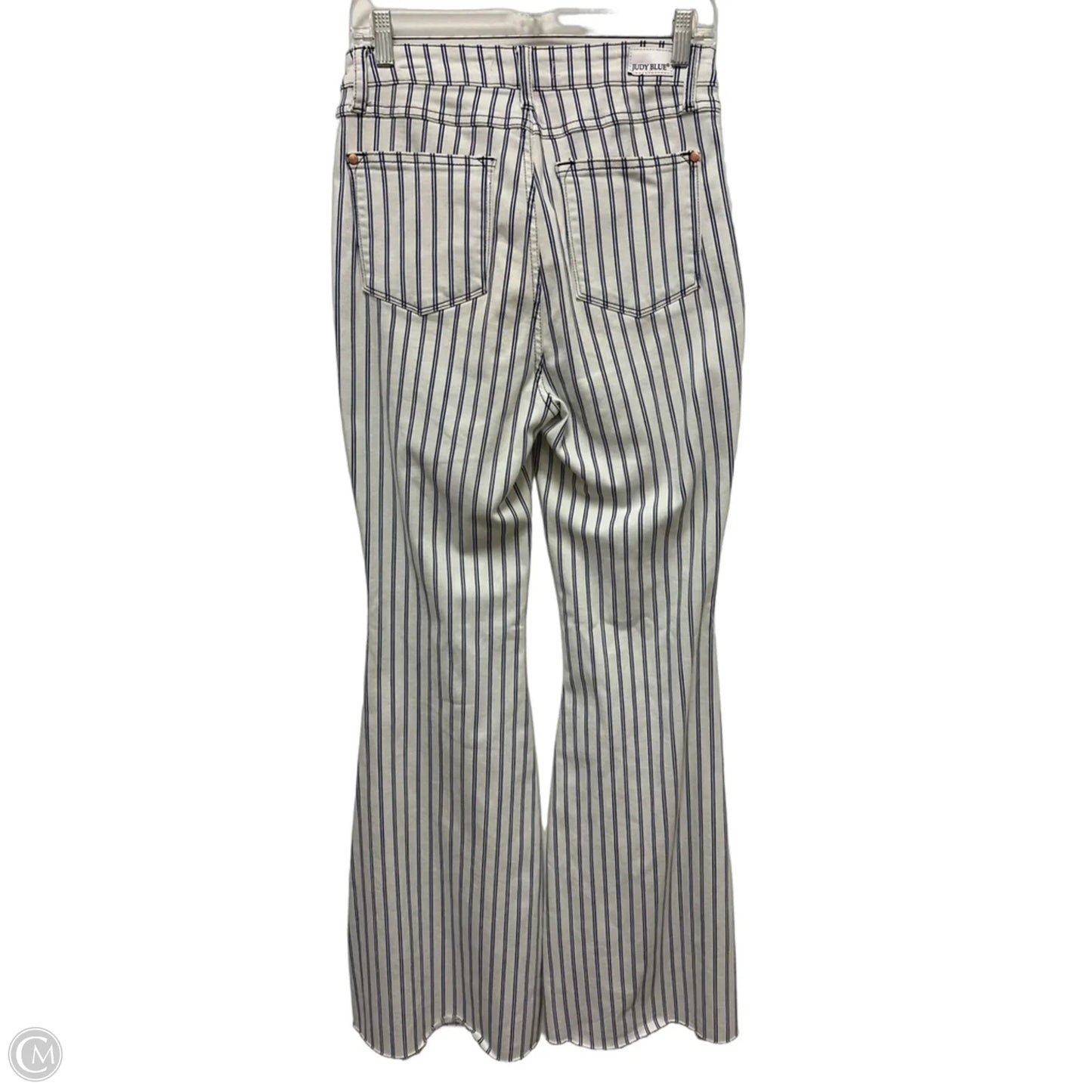 Jeans Flared By Judy Blue In Striped Pattern, Size: 6