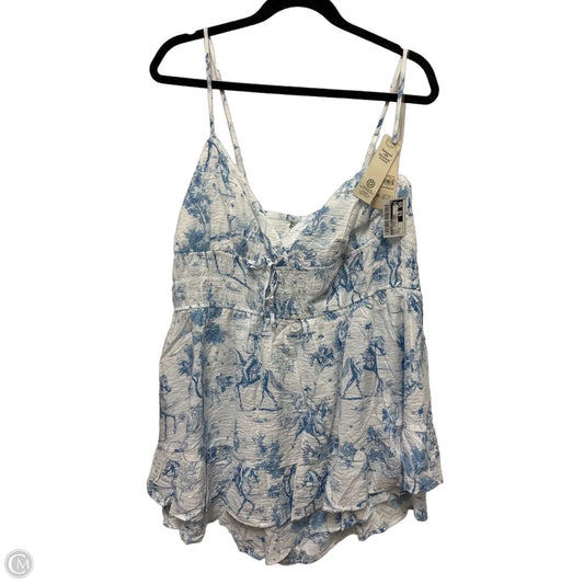 Dress Casual Short By No Boundaries In Blue & White, Size: Xl