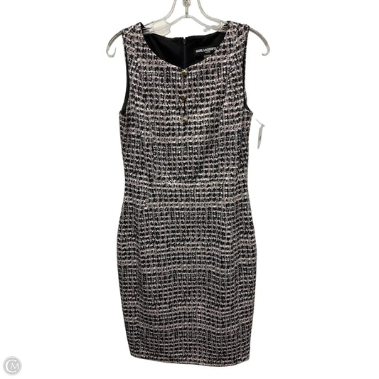 Dress Designer By Karl Lagerfeld In Grey & Pink, Size: M