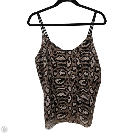 Top Sleeveless By Clothes Mentor In Animal Print, Size: Xl
