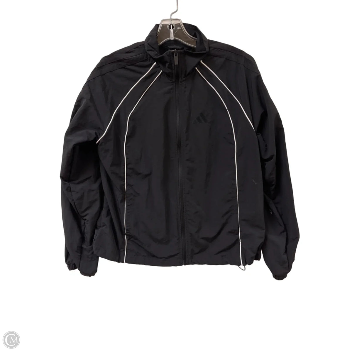 Athletic Jacket By Adidas In Black, Size: S