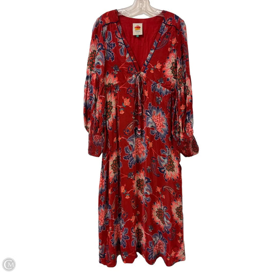 Dress Designer By Farm Rio In Red, Size: S