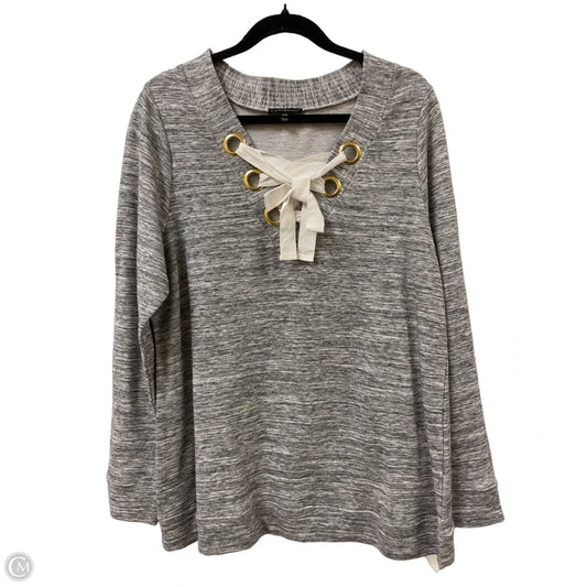 Sweater By Lane Bryant In Grey, Size: L