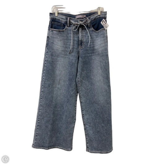 Jeans Wide Leg By Clothes Mentor In Blue Denim, Size: 10
