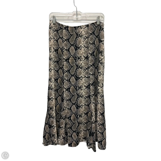 Skirt Midi By Zara In Snakeskin Print, Size: 8