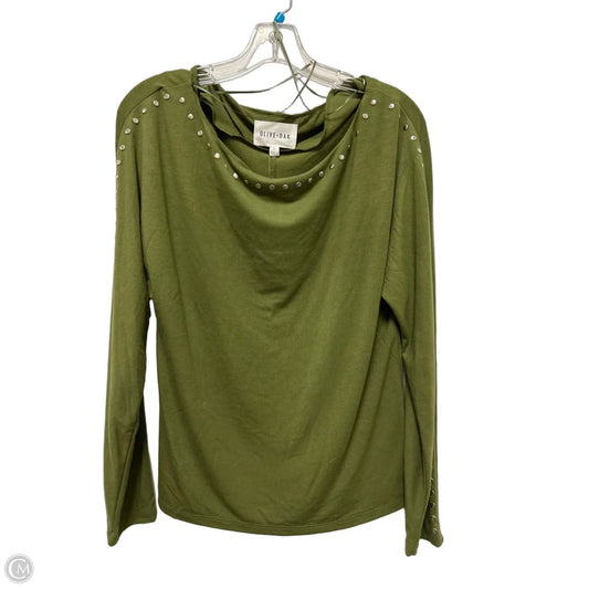 Top Long Sleeve By Olive And Oak In Green, Size: L